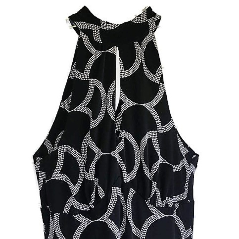INC Black White Sleeveless Dress-Sz S - Picture 3 of 3